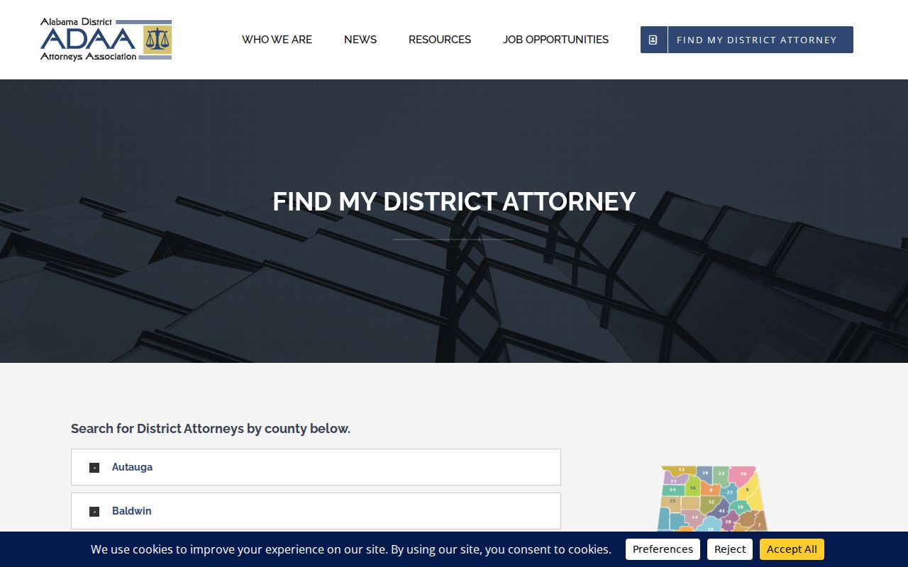 Barbour County criminal court cases Third Judicial Circuit district attorney directory