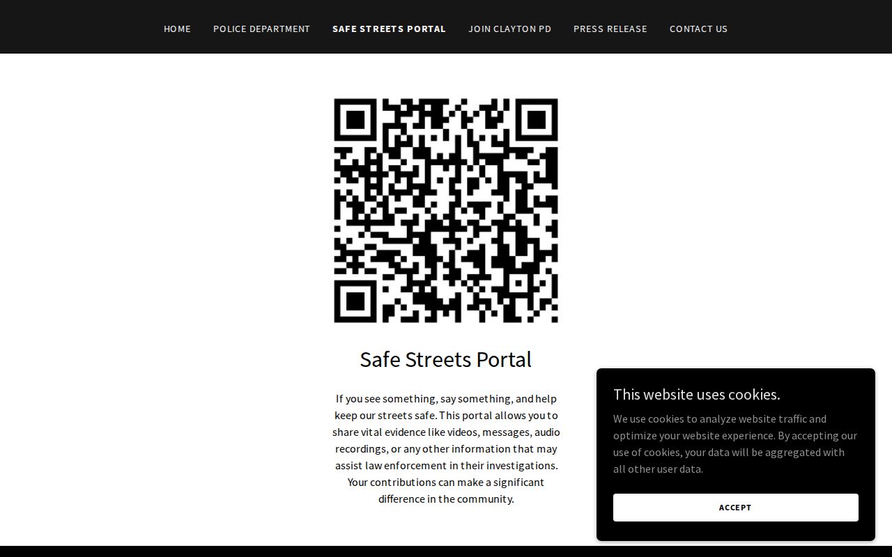 Clayton criminal records distinction from the Clayton Safe Streets evidence portal